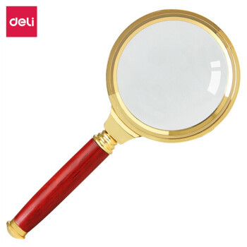 得力（deli）9096金属框放大镜 直径60mm
