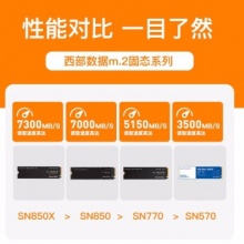 西部数据 固态硬盘SN770 1T（WDS100T3X0E）