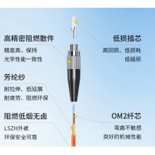 博扬（BOYANG）电信级光纤跳线fc-fc(UPC) 10米 OM2多模双芯双工跳纤光纤线