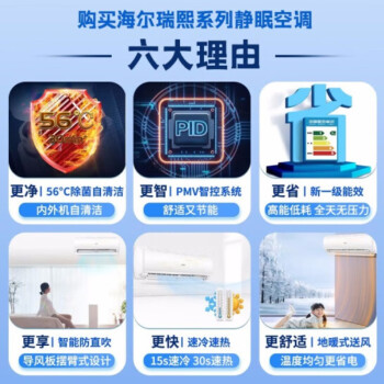 海尔(Haier)空调挂机 1.5匹KFR-35GW/B1KHA81
