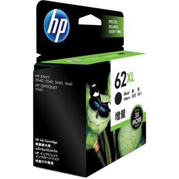 惠普(HP)C2P05AA 62XL 高容量原装黑色墨盒