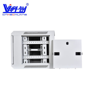 科创 机柜壁挂KC-6406W 加厚壁挂小机柜6u550宽×350高×400深 白色加厚网门