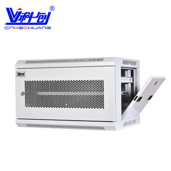 科创 机柜壁挂KC-6406W 加厚壁挂小机柜6u550宽×350高×400深 白色加厚网门